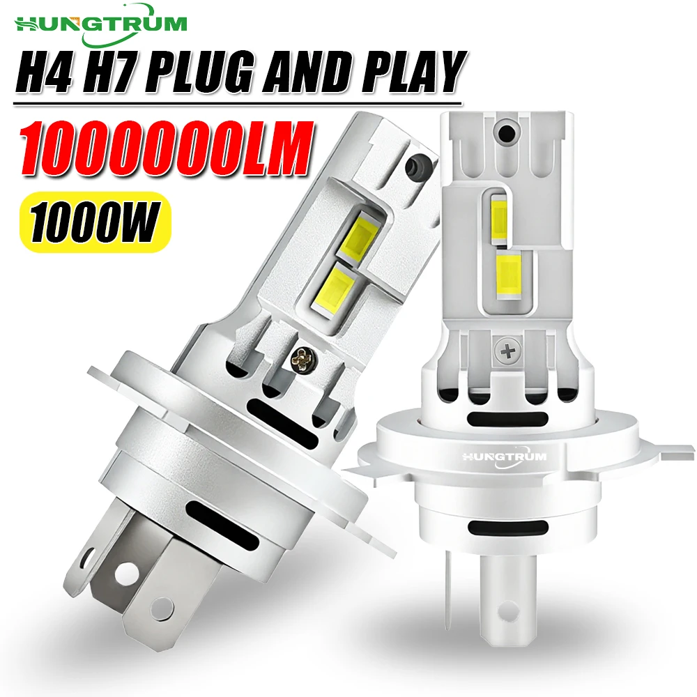 2Pcs H7 H4 Led Car …