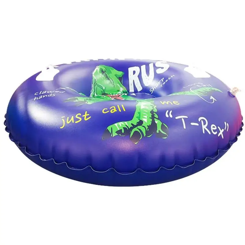 Foldable Skiing Snow Sleigh Snow Tube Inflatable Cold-resistant Ski Circle Kids Adult Ski Ring Skiing Thickened Sled With Handle