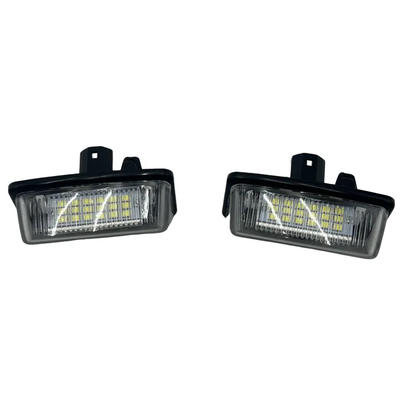 2Pcs LED License Plate Light For Toyota Corolla Crown S180 Noah Voxy Starlet EP91 Previa ACR50 GSR50 12V White Car Number Lamp view 2