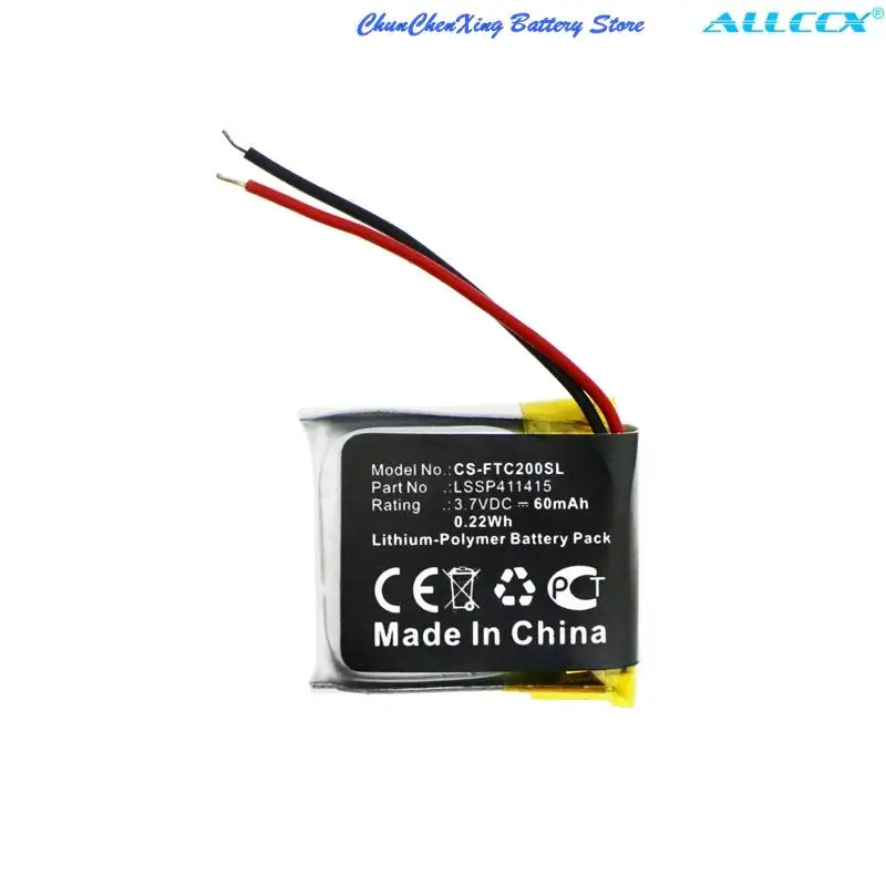 キャメロンシノ60 2600mahスマートウォッチバッテリーLSSP411415 fitbit充電2