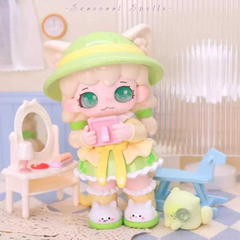 Mioco Seasonal Spells Series Blind Box Kawaii Action Anime Figure Toys Pendent Doll Model Room Decor Mystery Box Birthday Gifts