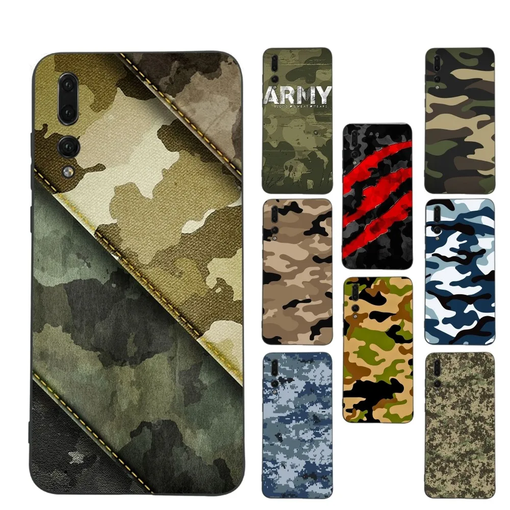 

Camouflage Camo Military Army Phone Case For Huawei P 8 9 10 20 30 40 50 Pro Lite Psmart Honor 10 Lite 70 Mate 20lite