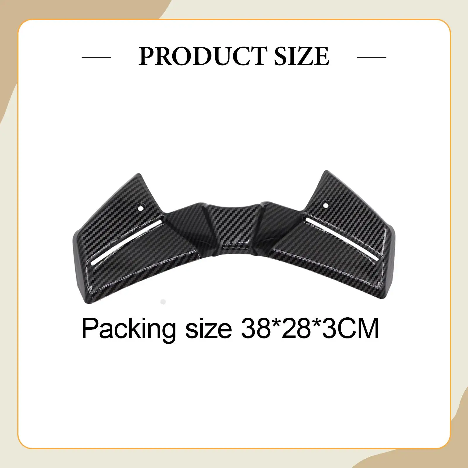 ABS Motorcycle Downforce Winglet Aerodynamic Fairing Spoiler Kit for Yamaha MT 09 2