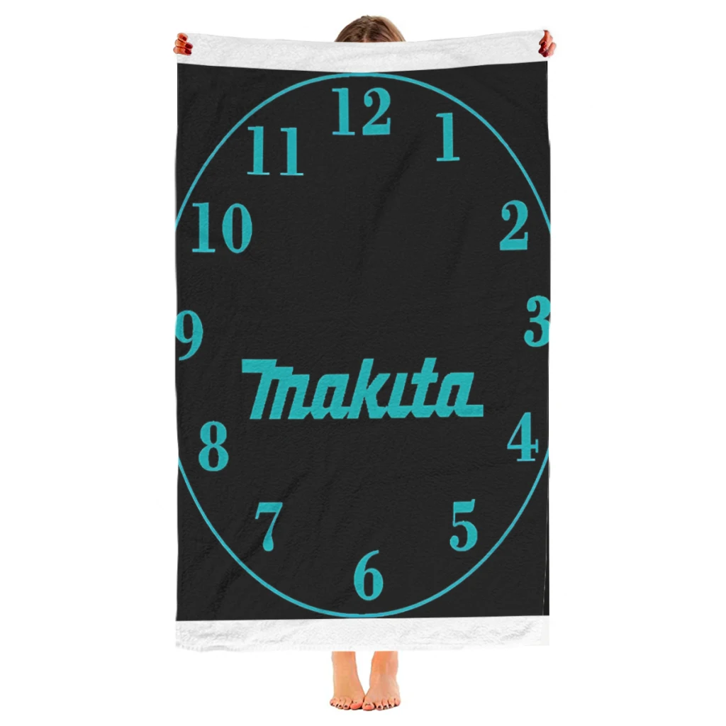 makita Beach Towel  Poncho Bathing Towels Cover-ups Quick Dry Sand Free Yoga Spa Gym Pool