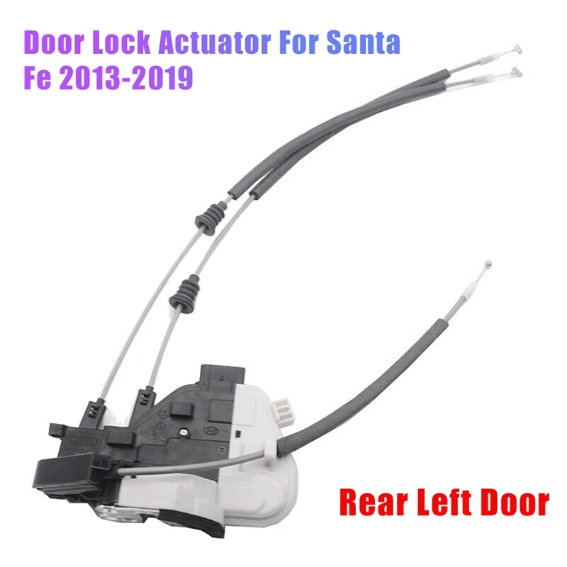 For Hyundai Santa Fe 2.0L 2.4L 3.3L 2013-2019 Door Lock Actuator Latch Motor Release Rear Left Driver Side 81410-2W000