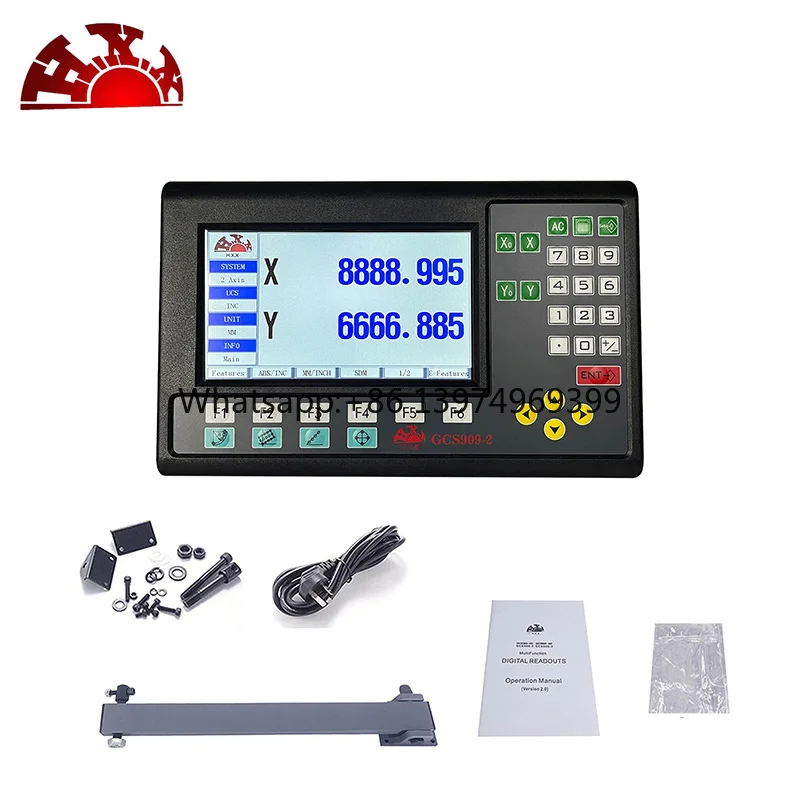 HXX High Precision 2 Axis Cnc Lathe Controller Digital Readout  for Wire Cut Edm Machine/Mini Lathe Machine Metal Dro