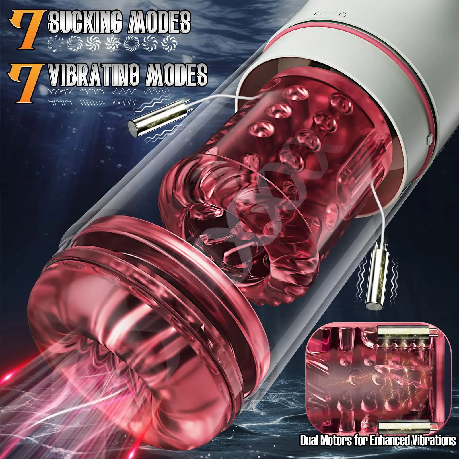 Automatic Rotating Sucking Male Masturbator Penis Pump Thrusting Licking Sex Machine Stroker Pocket Pussy Adult Sex Toys for Men - Image 2