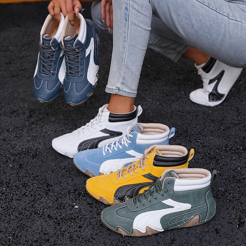 

2026 New Mid Top Lightweight Women Casual Shoes Fashion Anti Slip Foot Support Sports Shoes Comfort Balance Street Walking Shoes