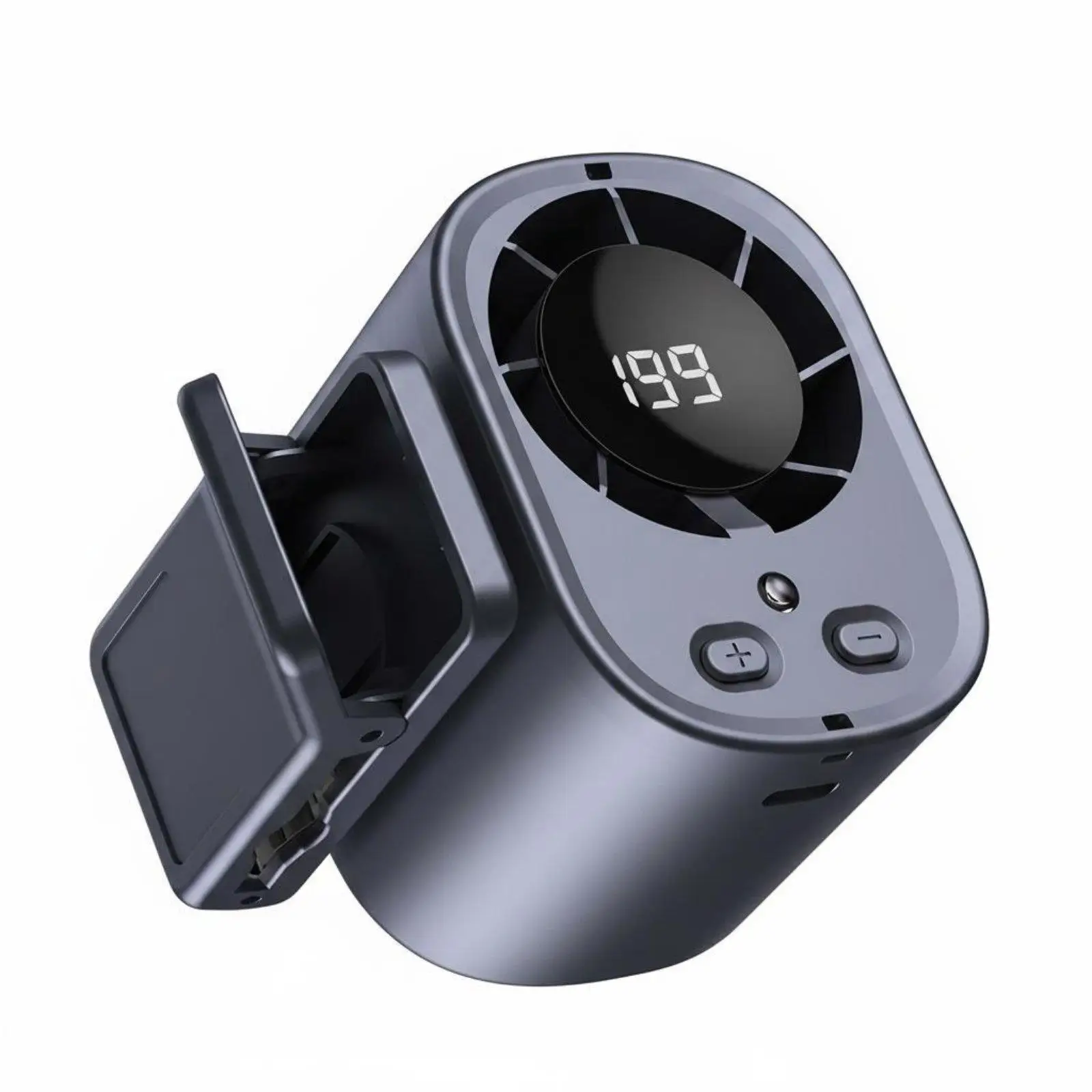 Waist Clip Fan Strong Wind Personal Umbrella Attach Fan Adjustable Air Cooler Fan Humidifier for Summer Outdoor Use