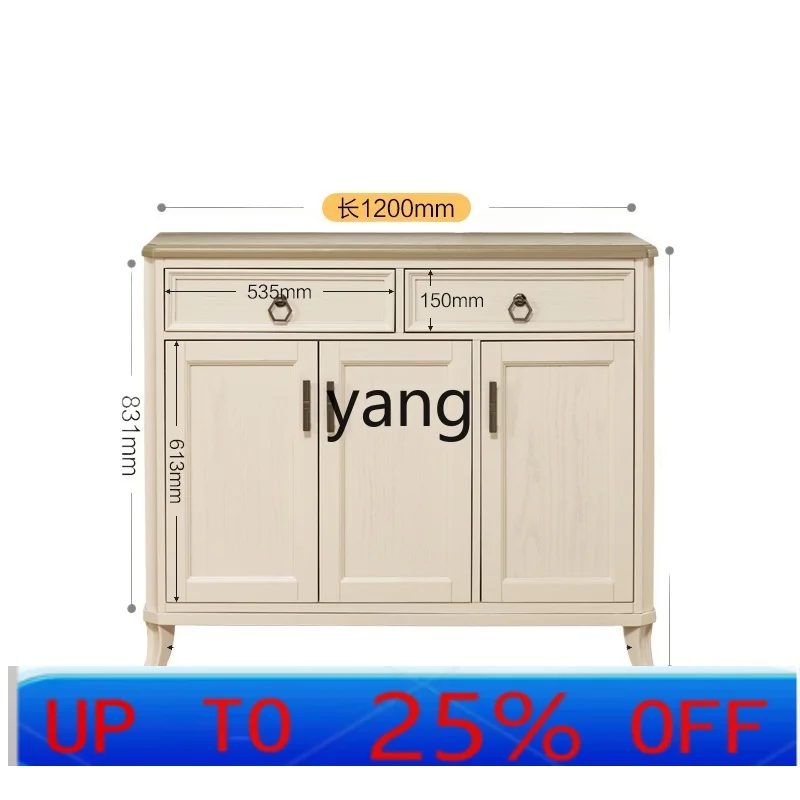 

LMM all solid wood shoe cabinet household indoor entrance balcony locker