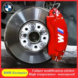 6PCS Car Brake Caliper Sticker Heat Resistant Decal For M Bmw X1 X3 X5 X6 X7 E30 E90 M3 E84 E83 F25 E91 E60 F15 F16 E70 F30 F20