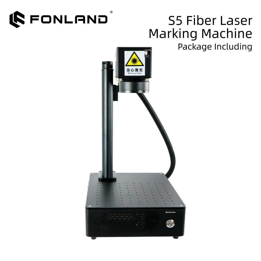 Fonland 20/30/50 واط S5 حفارة آلة ألياف الليزر ل CNC لتقوم بها بنفسك شعار سريع علامة الطابعة العمل مع المجوهرات البلاستيك المعادن السيراميك #6