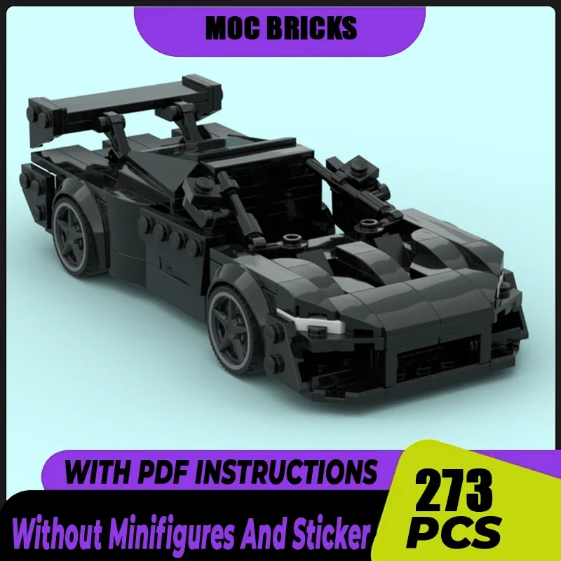 

Конструктор Moc серии Champion Speed Cars V2, суперспортивный автомобиль, модульные блоки, подарки, игрушки для детей, Наборы для творчества