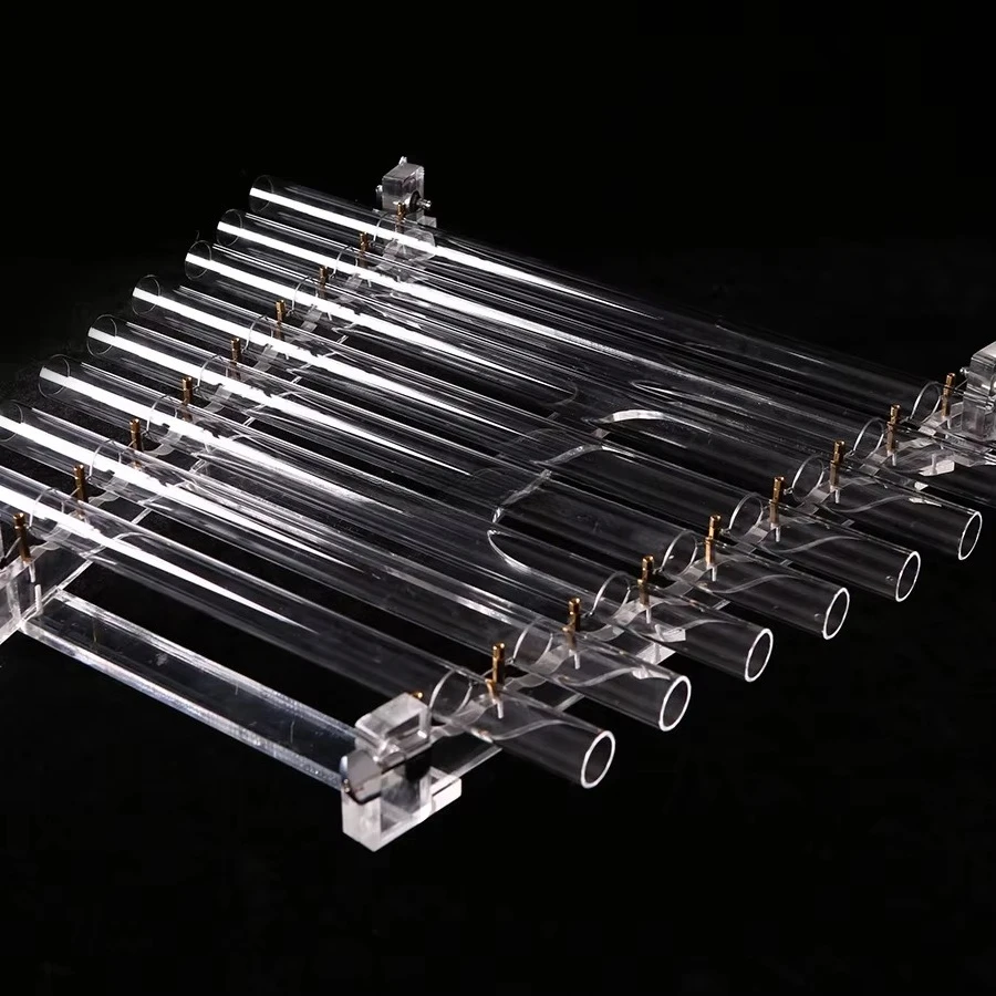 Wholesale  Clear Crystal Sound Healing Quartz Harp With Carry Bag