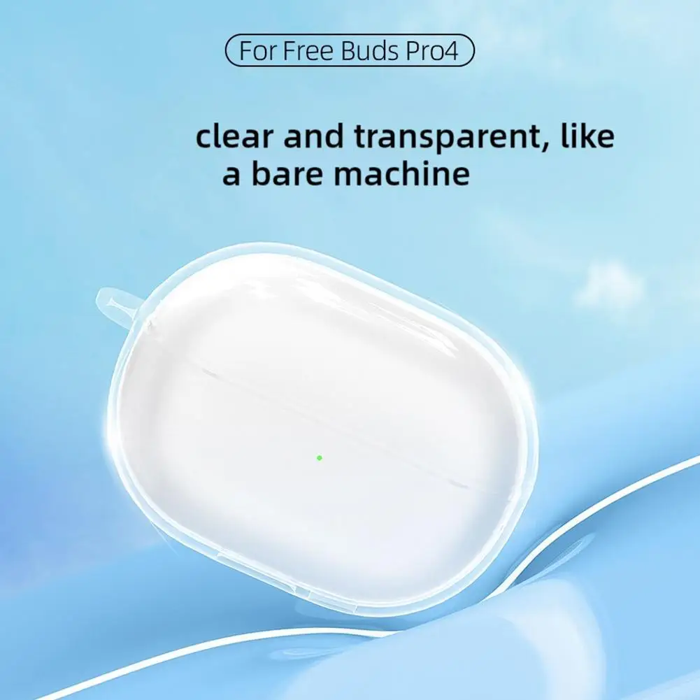 

Прозрачный чехол для наушников Huawei FreeBuds Pro 4, мягкий силиконовый прозрачный чехол для наушников