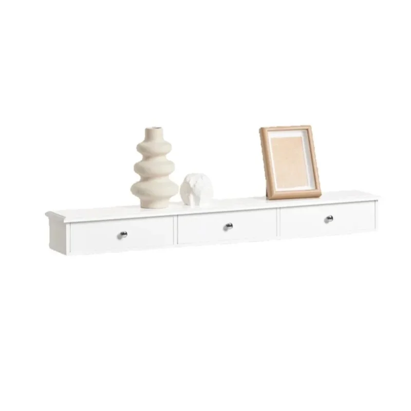 SoBuy FRG43-L Wandschrank mit 3 Schubladen Hängeschrank Badezimmerschrank Wandregal Wandgarderobe BHT ca: 93x10x15cm