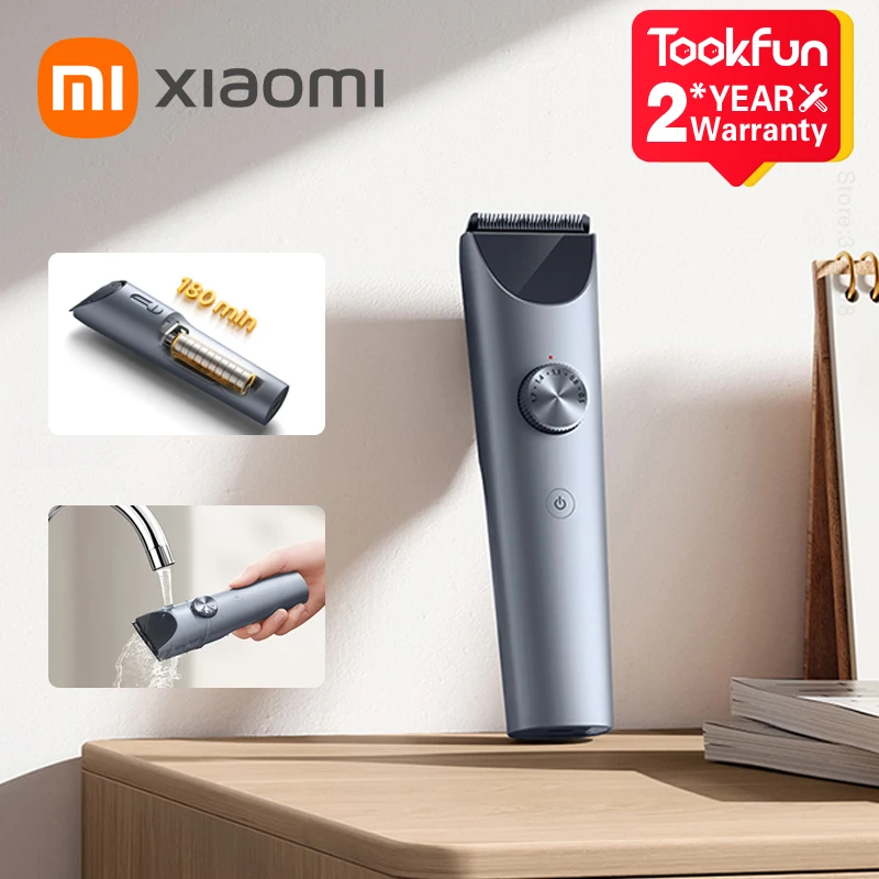 2024 Xiaomi Mijia Tondeuse 2 Draadloze Hair Cutting Trimmer Kapper Cutter Titanium Legering Mes Heren Bakkebaarden Elektrisch Scheerapparaat