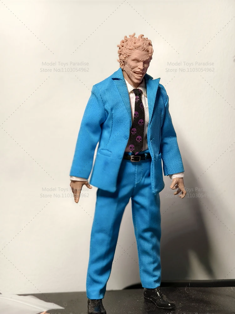 غير مصبوغ لتقوم بها بنفسك 1/12 مقياس لعنة مهرج الأبيض نموذج رئيس سوبر الشرير الرجال الجندي رئيس نحت صالح 6 بوصة عمل الشكل الجسم #6