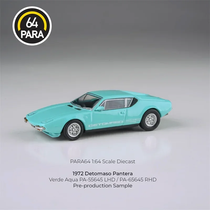 Para64 1:64 De Tomaso Pantera Verde Aqua Diecast Model Car