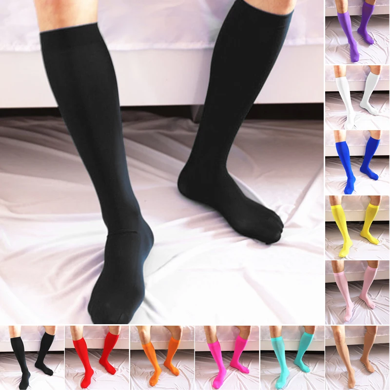 Men's Sexy Ultra-thin Socks Stockings Soft Stretch Knee High-Invisible Seamless Tube Socks Dress Socks Gifts For Men Exotic Form