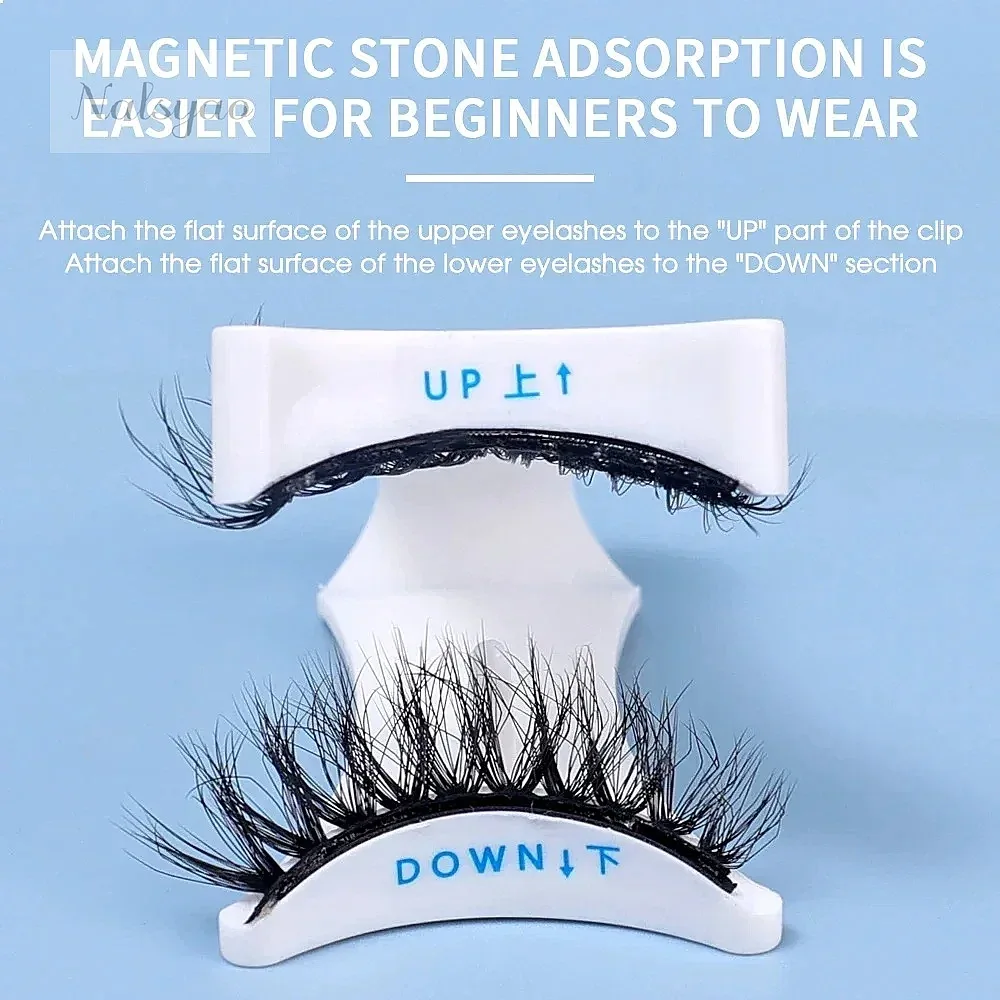 False Eyelash Assist New Quantum Magnetic Eyelash Curler Reusable Eyelashes Applicator Portable Makeup Tools Accessories