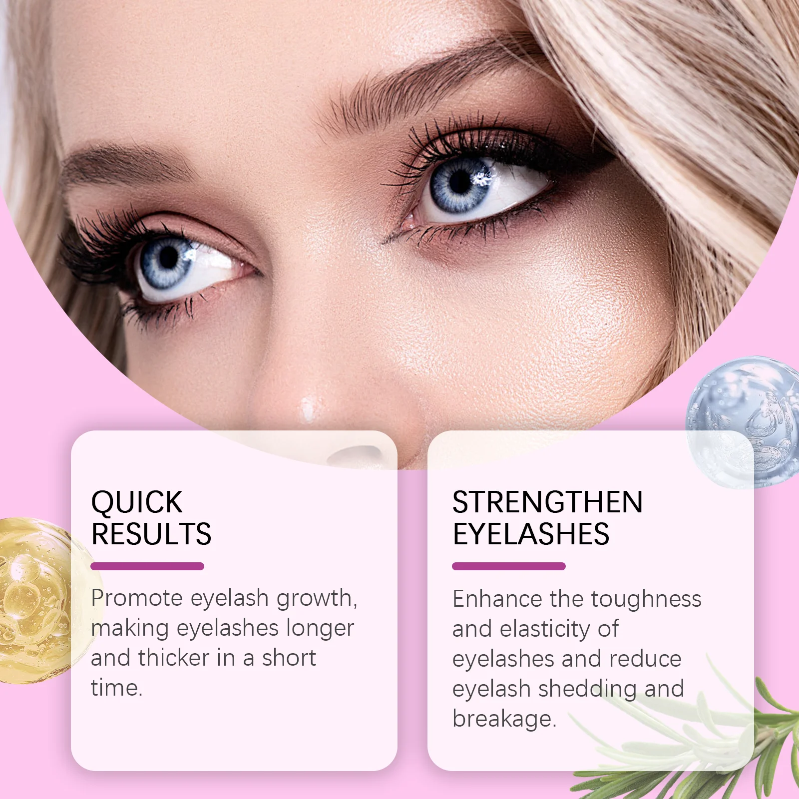Eyelash Growth Serum Strength Eyelashes Reduce Breakage Shedding Improve Eyelash Curling Lash Treatment Eye Care Products