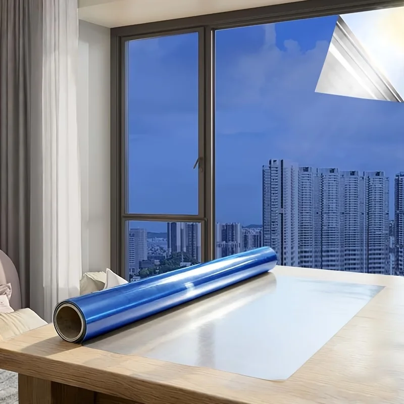 Privacy Film For Windows Privacy Film Self-Adhesive Vinyl One-Way Vision Automotive Glass Heat Insulation And UV Protection.