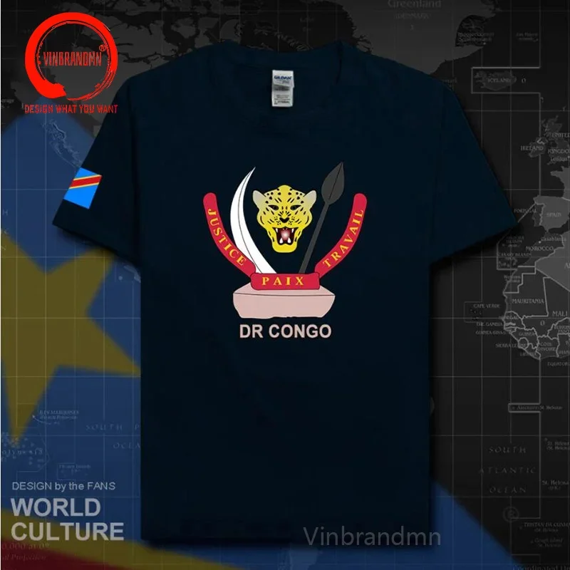 DR Congo men t shirts 2024 jerseys nation team cotton t-shirt gyms clothing country tops COD DRC DROC Congo-Kinsha Congolese Tee