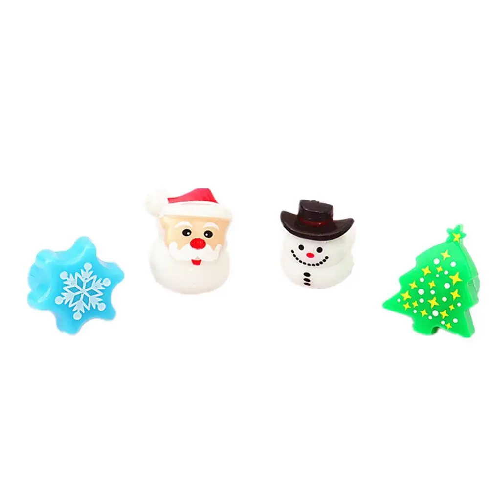 Sweet Vintage Christmas Gift Snowman Christmas Tree Index Finger Ring Fashion Jewelry Christmas Rings Glow Rings Cartoon Ring