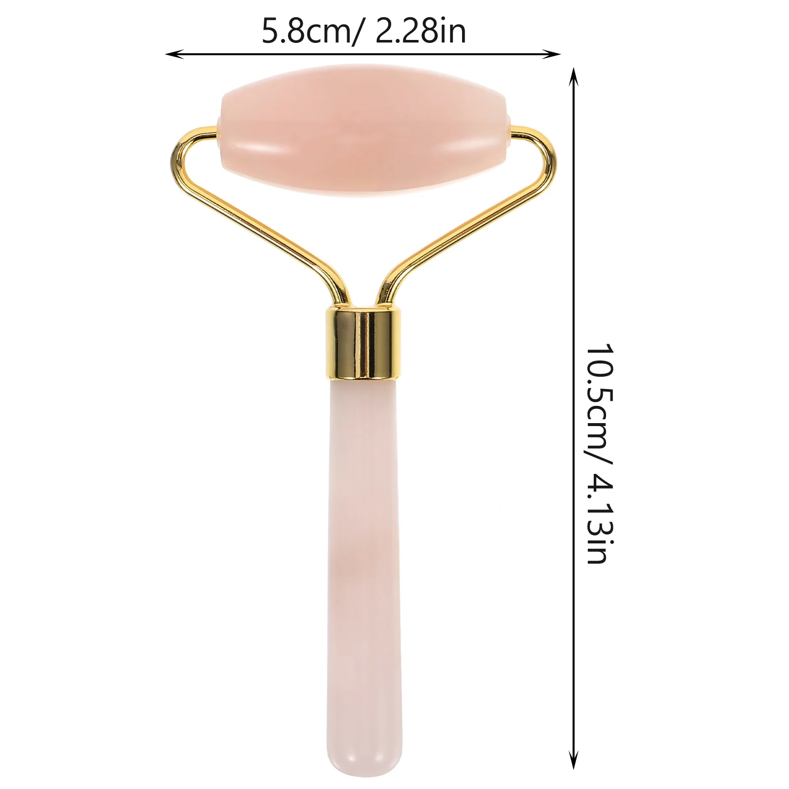 Ergonomic Jade Facial Roller Massager for Face Body Eyes Neck Smooth Cool Surface Scraping Caring Effortless Face Roller