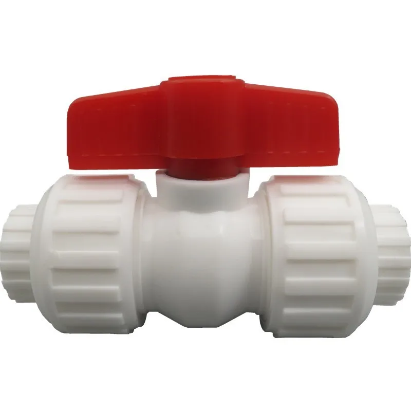 PPR Plastic Ball Valve Red Handle 20mm 25mm Double Switch Connector Home Improvement Water Pipe Fittings  20mm 25mm