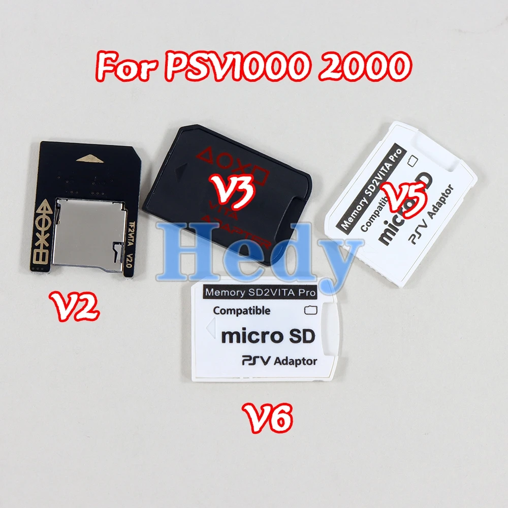 

50PCS Version V2 V3 V5 V6 5.0 6.0 For PSVita PSV1000 Card Adapter Micro SD/TF SD2Vita Convertor Fast Loading For PSV 1000 2000