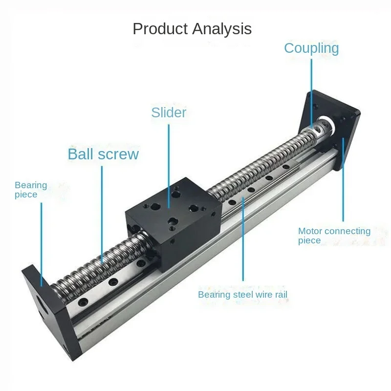 Single Linear Guide Rail Screw Slide Table SGX Module Linear Precision Guide Rail Slide Module Screw Contains 57 Electricity