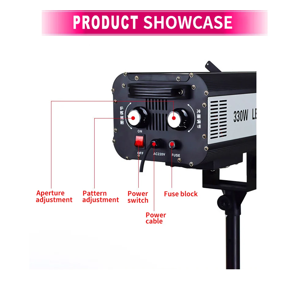 Imagem -05 - Led Follow Spot Light com Flight Case Iluminação Suplementar Festa Casamento Teatro Show Follow Tracker 330 w 660 w 880w