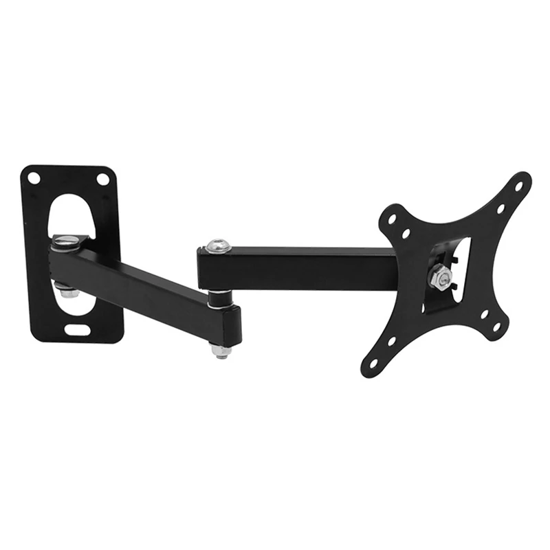 حامل تثبيت على الحائط عالمي لشاشة LCD LED مقاس 14-27 بوصة، شاشة قابلة للتعديل، جدار قابل للسحب للتلفزيون-B