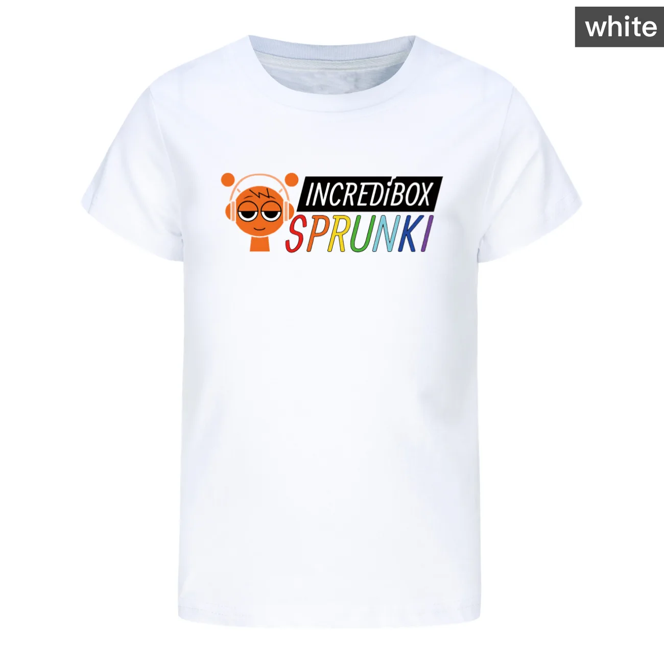 Spunki Incredibox Music Song Children's Short Sleeve T-Shirt Horror Game Tops Cartoon Clothes Tees Girls Boys Kids