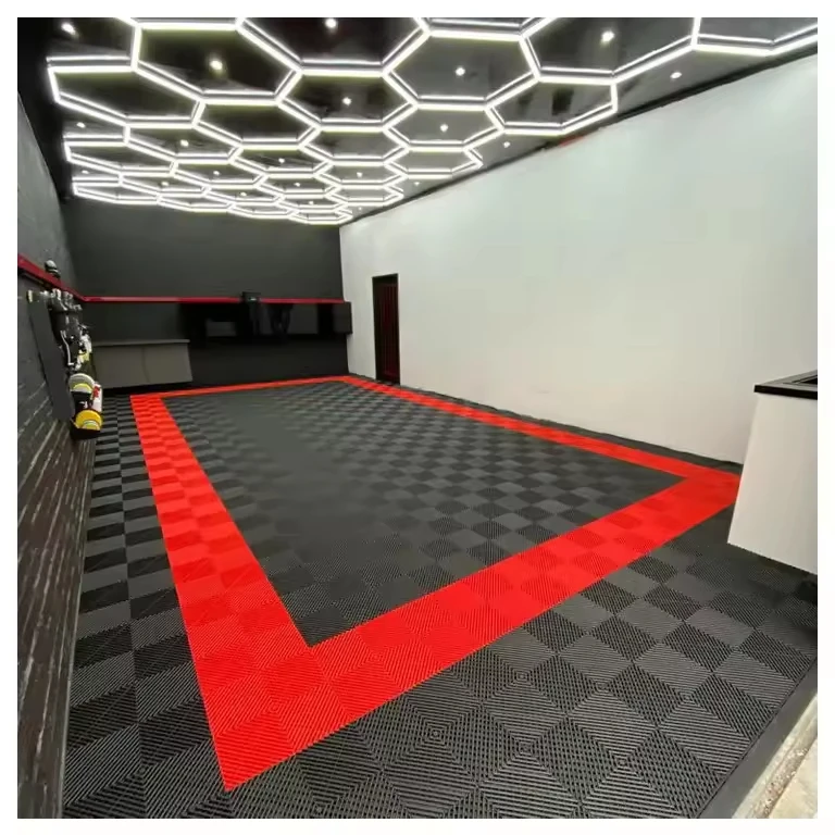 

Hot Sale Heavy Duty PVC Garage Flooring Tiles Industrial Floor Mat for Workshop Garage Flooring Tiles