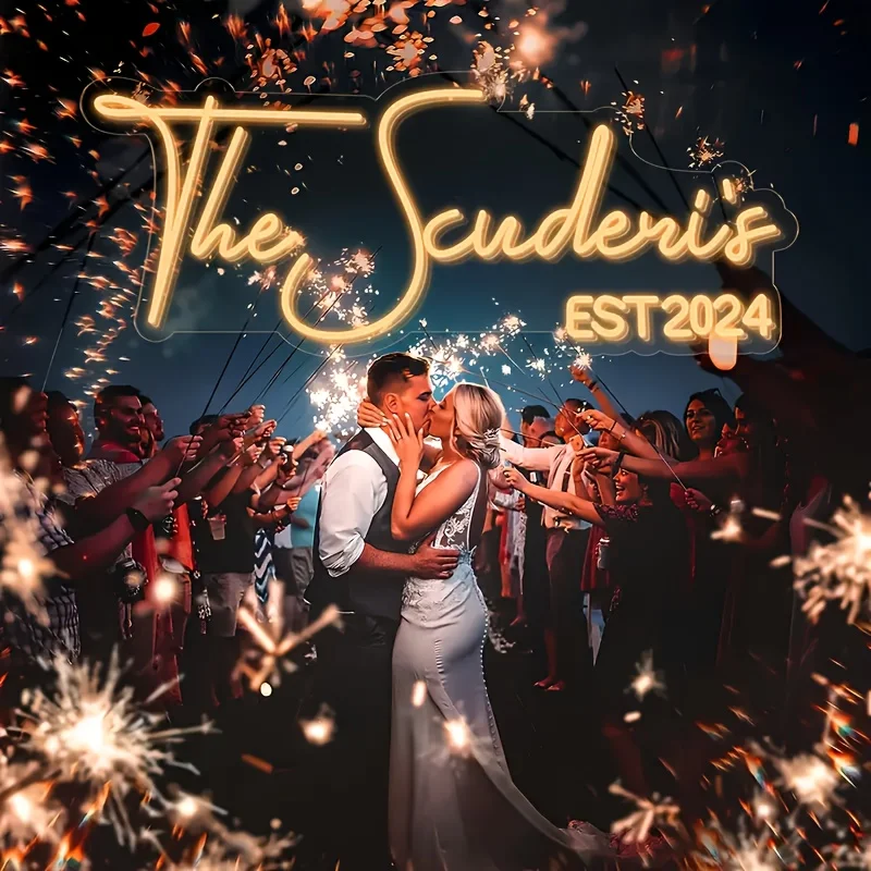 Custom Name Neon Sign Personalized Led Neon Sign Night Light Birthday Wedding Signs Room Bedroom Decoration Wall LED Neon Lamp