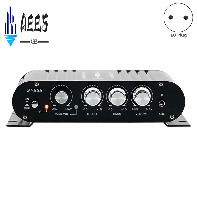 

AEE5-LDZS Black Car Bluetooth Amplifier Hifi Home Audio Multi-Function Speaker Professional Fever For Car (Adapter Included)