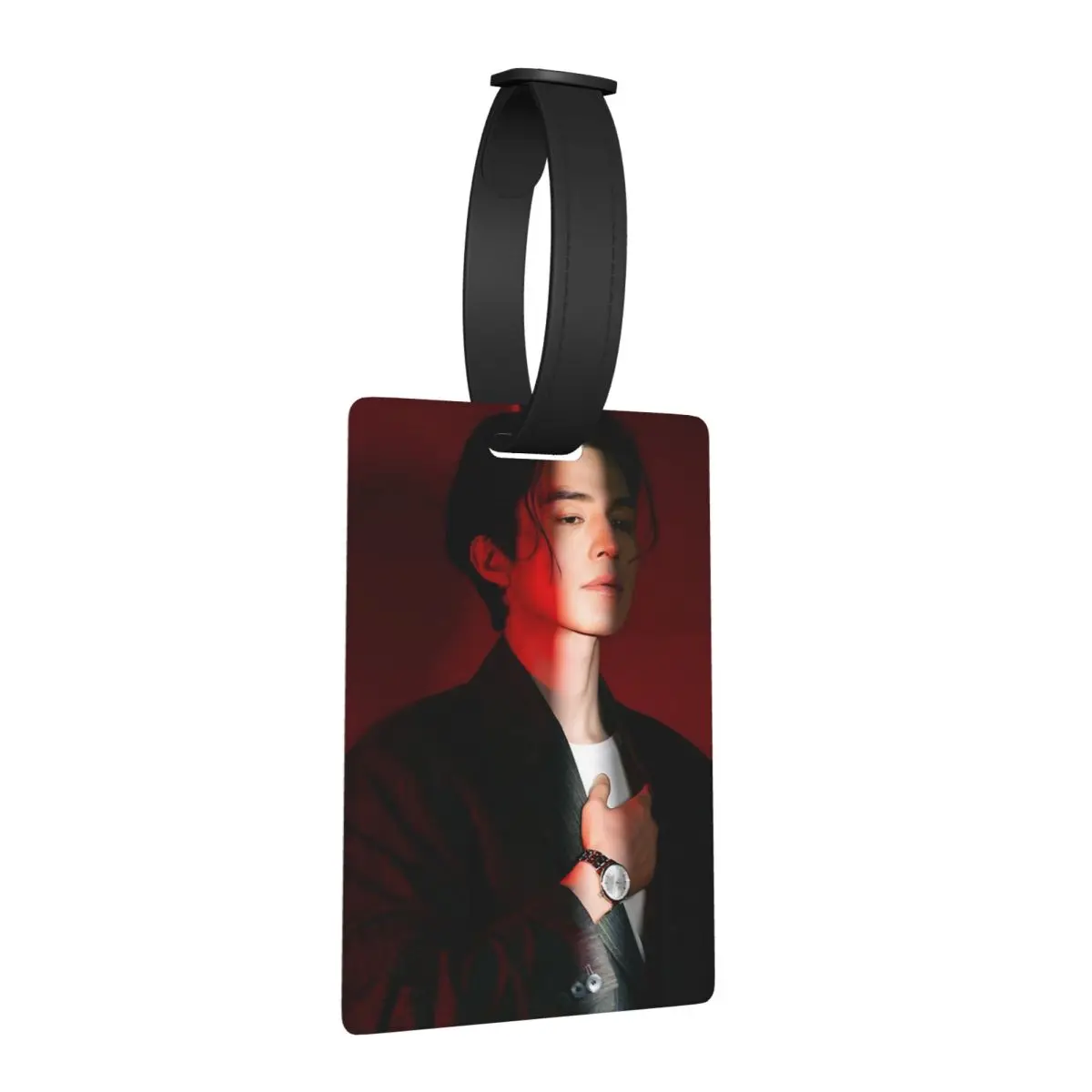 

Lee Dong Wook Luggage Tags Suitcase Accessories Travel Baggage Boarding Tag Label Holder ID Name Address