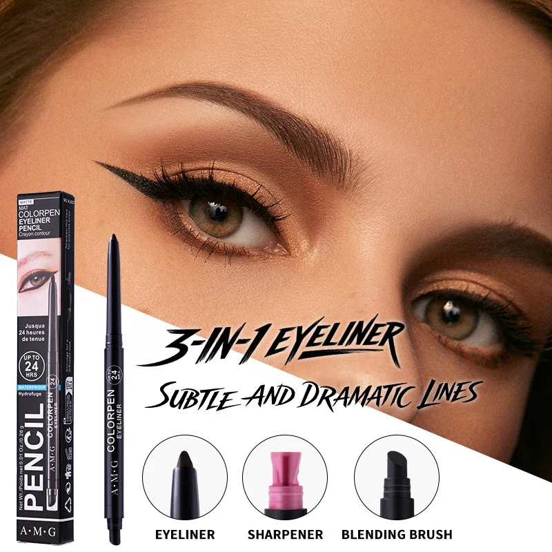 Lasting Smooth Matte Waterproof Anti Smudge, Easy To Rotate Eyeliner Pen, Eye Makeup