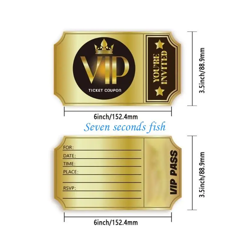 L74B 100pcs cartões convite VIP WETLID