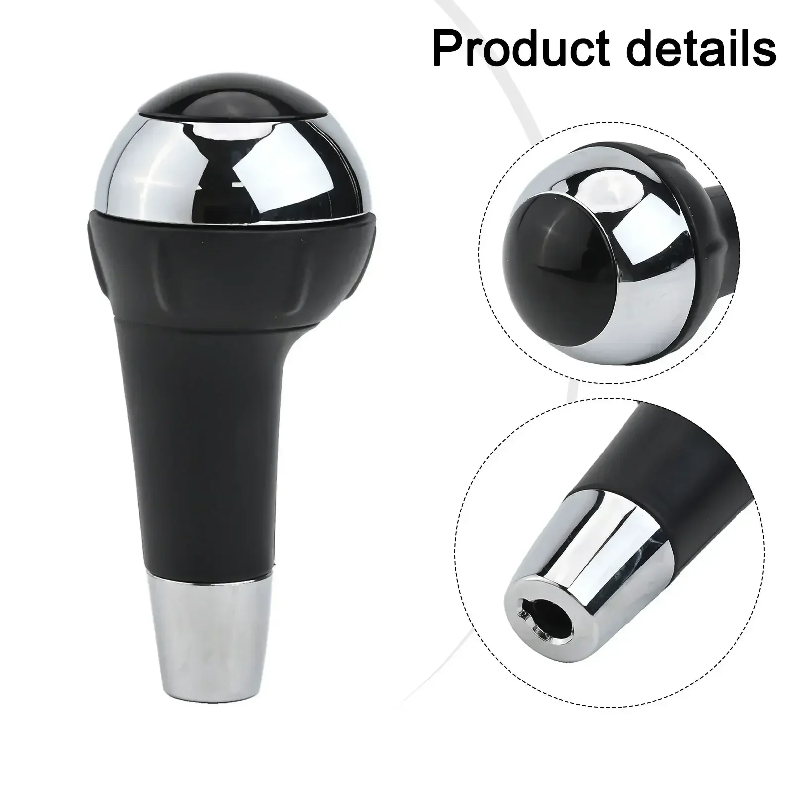 

Chrome Silver Shift Knob Automatic Shift Knob Comfortable Grip Knob Effortless Gear Changes Chrome Silver Tone