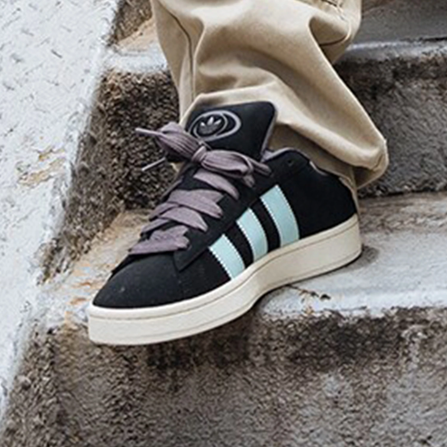 حذاء رياضي كاجوال من Adidas أصلي بثلاث خطوط للجنسين متين كلاسيكي منخفض الارتفاع JQ0740 #3