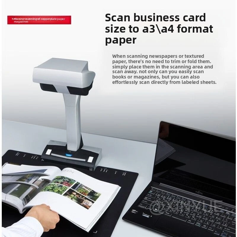 Book scanner office high speed camera a3a4 high definition, document