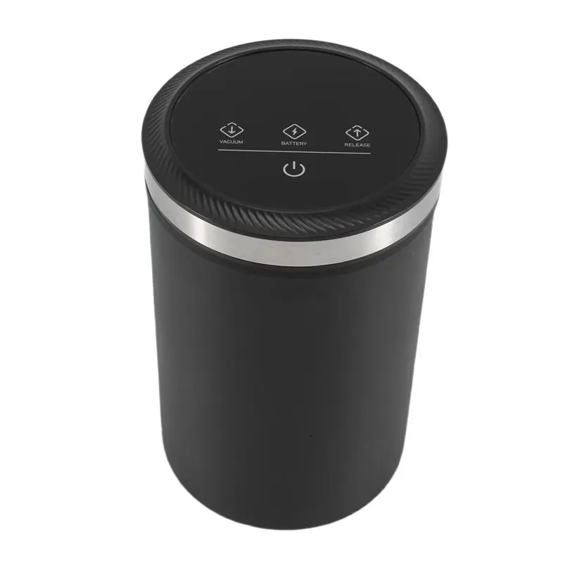 IALJ-Vacuum Coffee Canisters With Airtight Lids 33Kpa Auto Vacuum And Stop Touch Screen Storage Jar 1.6L/54Oz