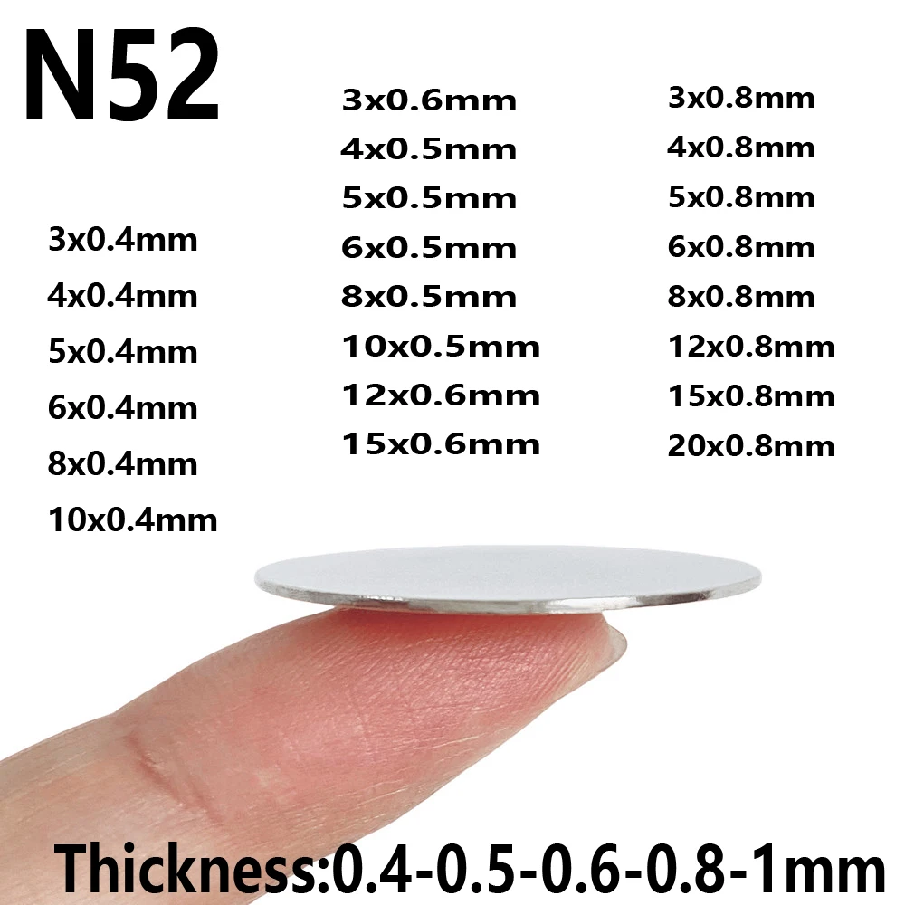 Round Micro Magnets 1x0.5 2x0.6 3x0.4 4x0.4 5x0.4 8x0.8 10x0.4 12x0.8 15x0.8 20x0.8 MM DIY Refrigerator Magnet Magnetic Hook