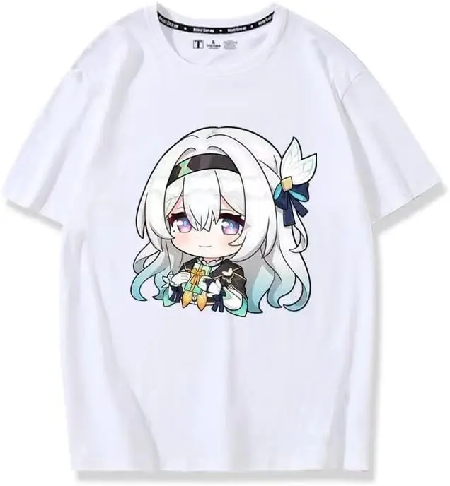 Honkai Star：Rail Firefly Anime T-Shirt Casual Sportswear Game Clothing Firefly Anime Clothing