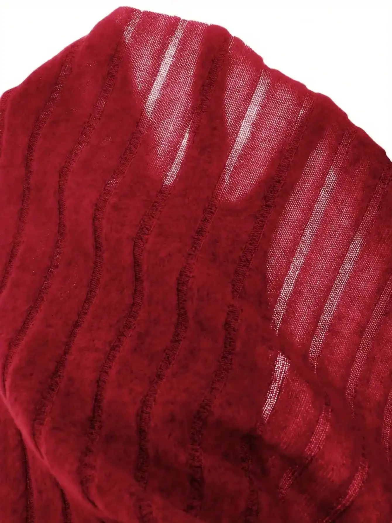 Elegantes Kinder-Freizeitkleid mit Gerippten Lotusblatt-Ärmeln, Rundhalsausschnitt, Schleife an der Taille und Mittellangem Rock – Detail 7