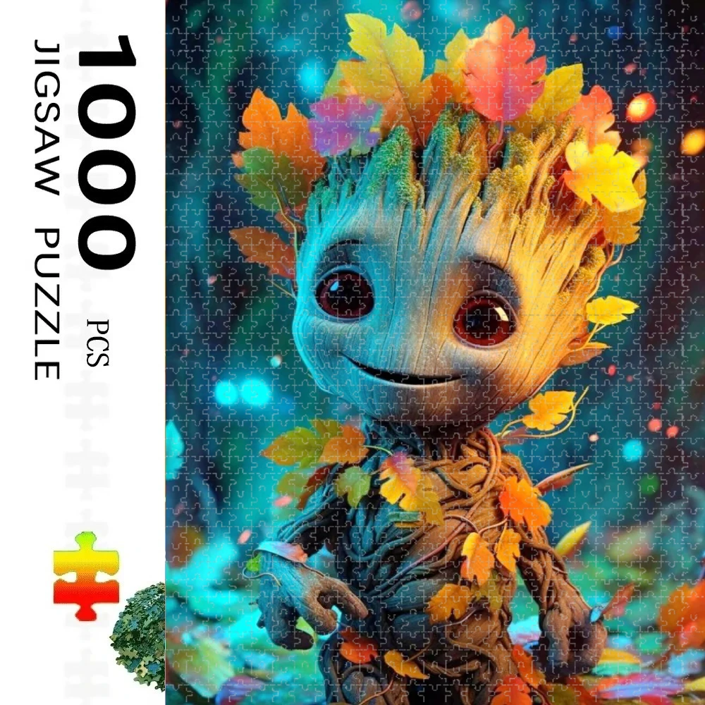 

Пазл с Грутом и Ракетой-енотом, 500 элементов, для дома, для взрослых, семейные игры, напольные пазлы, развивающие игрушки для детей